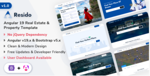 Resido - Angular 19 Real Estate Template