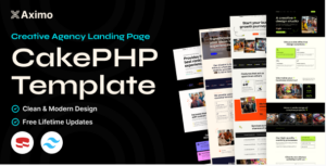 Aximo - CakePHP - Creative Agency Tailwind Template