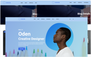 Oden - Personal Portfolio HTML Template Website Template