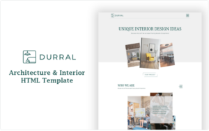 Durral – Architecture and Interior HTML Template Website Template