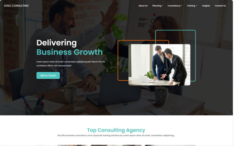 Dhile | Consulting & Training Website Template