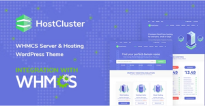 HostCluster – WHMCS Server & Hosting WordPress Theme 2.5