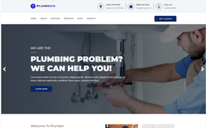 Plumbing Repair Construction Html Templates
