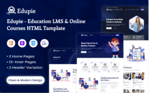 Edupie - Education HTML Template Website Template