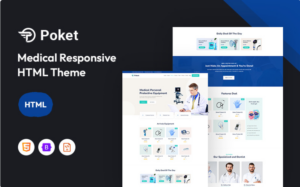Poket – Medical Service Responsive Website Template