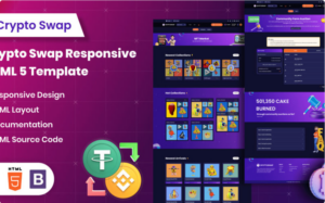 Crypto Swap Exchange HTML5 Template Website Template