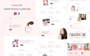 Oceanic Mist - Perfume & Fragrance Elementor Landing page Elementor Kit