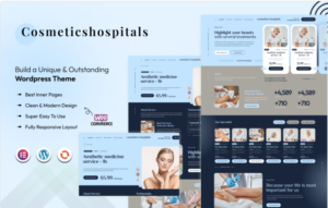 CosmeticsHospitals - Modern Hospitals WordPress Template WooCommerce Theme