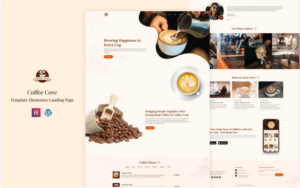 Coffee Cove - Coffee House Elementor Landing Page Elementor Kit