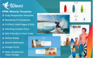 Wavez - Surfing HTML5 Website Template