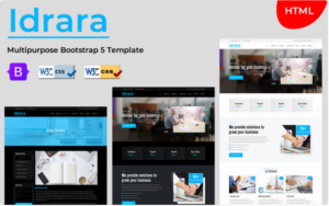 Idrara - Multipurpose Bootstrap 5 HTML Business Template Website Template