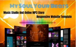 My Soul Your Beats - Music Studio And Online MP3 Store Responsive Website Template
