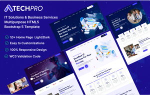 TechPro – IT Solutions & Business Services Multipurpose HTML5 Template Website Template
