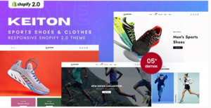 Keiton - Running Shoes, Sports Shoes & Clothes Shopify 2.0 Theme