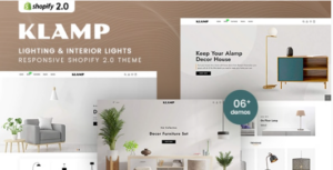 Klamp - Lighting & Interior Lights Shopify 2.0 Theme