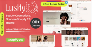 Lushy - Beauty Cosmetics & Skincare Shopify 2.0 Theme