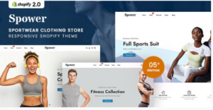 Spower - Sportwear Clothing Shopify 2.0 Theme