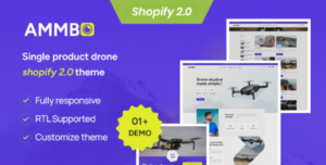 Ammbo - Single Product Drone Shop Shopify 2.0 Theme