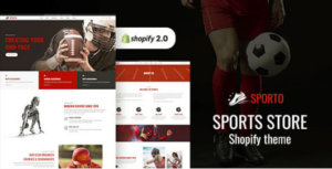 Sporto - Fitness Store, Sports Club Shopify Theme
