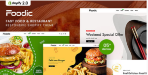 Foodic - Fast Food & Restaurant Shopify 2.0 Theme