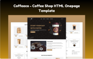 Coffeeco – Coffe Shop HTML Onepage Template Website Template