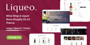 Liqueo - Wine Shop & Liquor Store Shopify OS 2.0 Theme