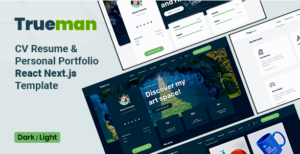 Trueman - React Personal Portfolio NextJS Template