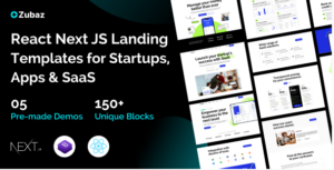 Zubaz - Startup & SaaS React Next Js Tempalte