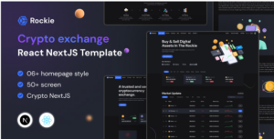 Rockie - Crypto exchange React NextJS Template