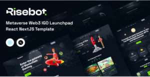 Risebot - Metaverse Web3 IGO Launchpad React NextJS Template