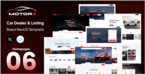 Motorx - Car Dealer & Listing React NextJS Template