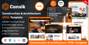 Consik - Construction, Building & Architecture HTML Template