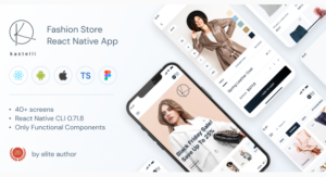 Kastelli - Fashion E-Commerce React Native App | CLI 0.71.8 | TypeScript | Redux Store
