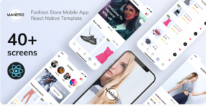 Manero - Fashion E-Commerce React Native App | Expo SDK 46.0.0
