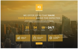 IQ - Consulting Modern HTML Landing Page Template