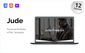 Jude - Personal Portfolio Landing Page Template