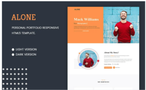 Alone - Creative Portfolio Responsive Landing Page Template