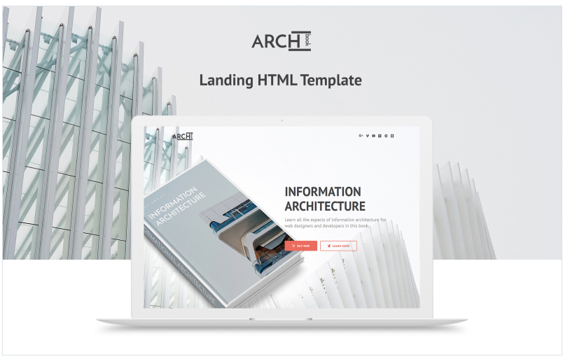 Archbook - Free Responsive Landing Page Template