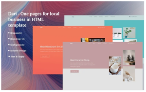 Dari - Multipurpose Landing pages Landing Page Template
