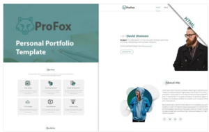 Profox- Responsive Personal Portfolio HTML Website Template