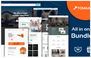 Toomar Business Multipurpose Landing Page Bundle Template