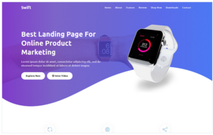 Swift - Product Landing Page Template