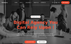 TishAgency – Digital Agency WordPress Theme