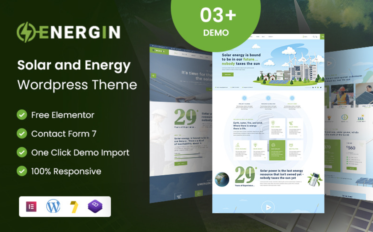 Solar - Ecology & Solar Energy WordPress Theme