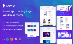 Zomia - App & Saas Landing WordPress Theme