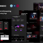 Playanoc Music Event and Streaming WordPress Landing Page WordPress Themeh