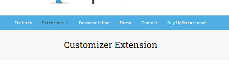 UpStream Customizer 1.2.2