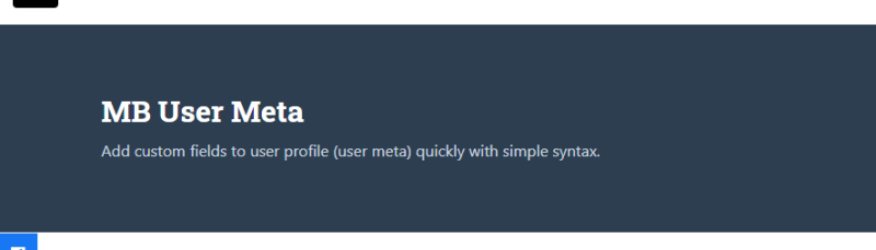 Meta Box User Meta 1.2.9