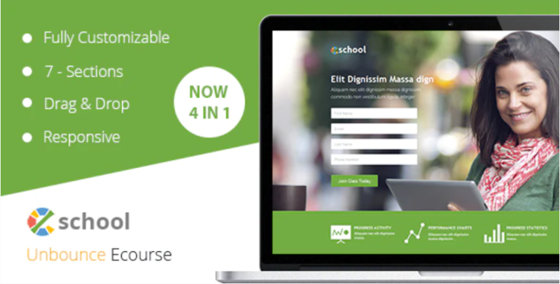 eSchool Unbounce Template