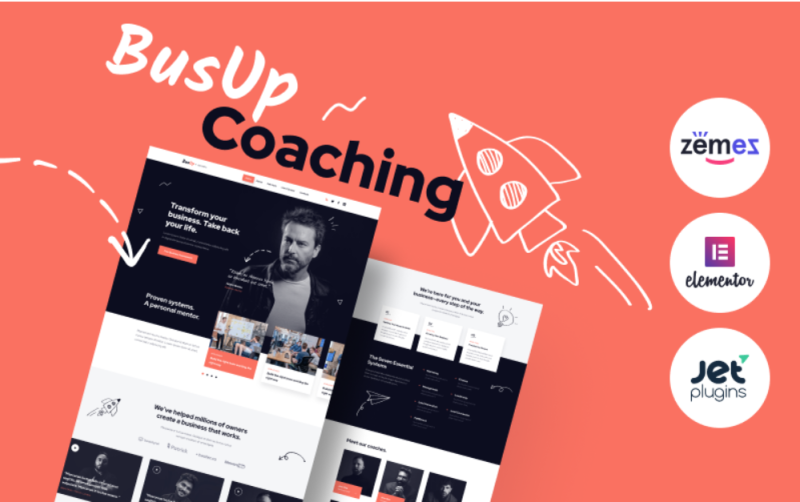 BusUp – Engaging And Inspiring Public Speaker Website WordPress Theme